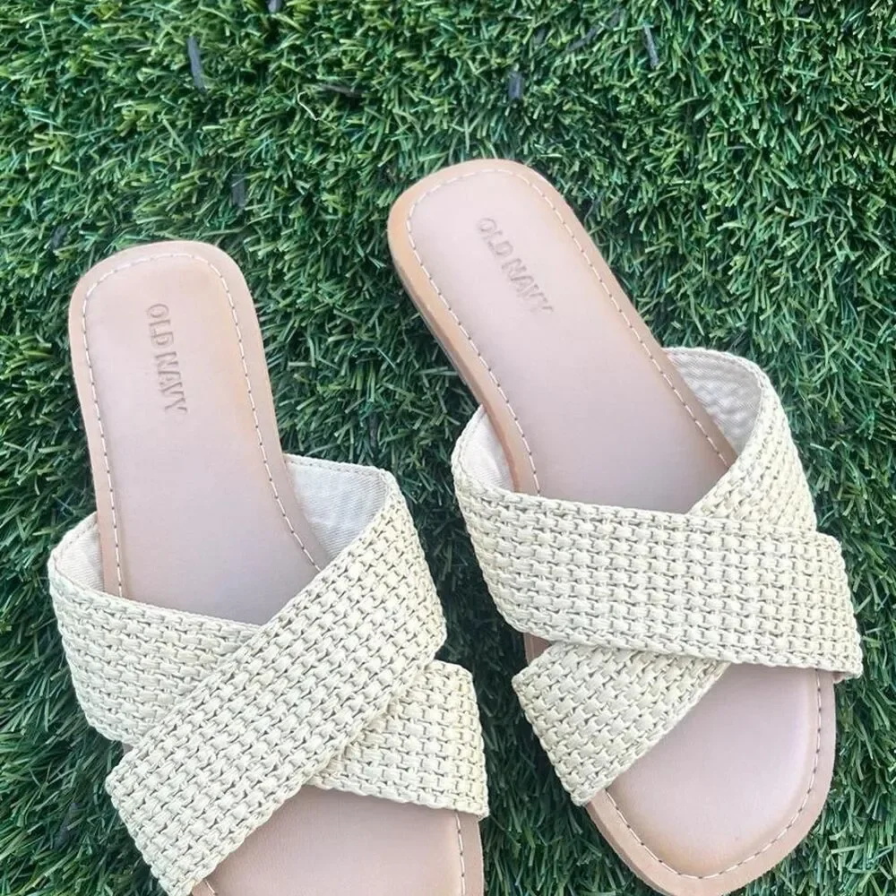 Old-navy Women's Cream and Tan Sandals